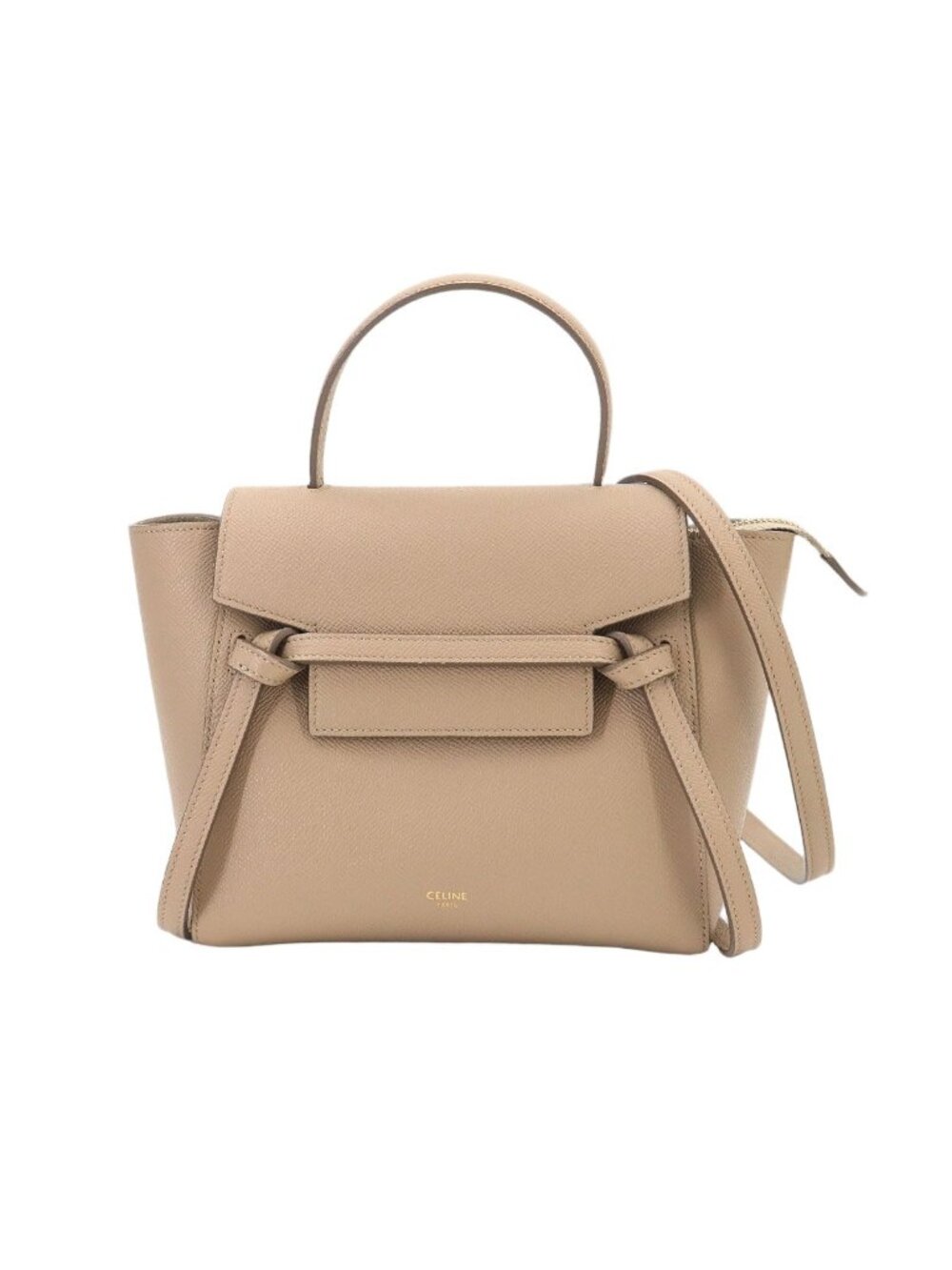 Celine Belt Bag Nano 2-Way Leather Beige